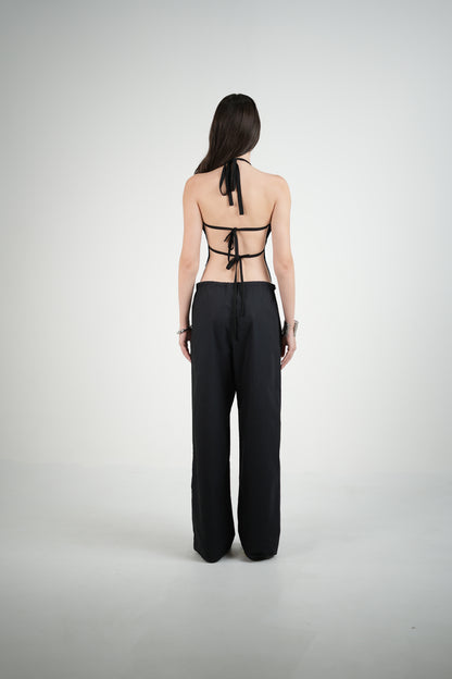 Backless Buckle Top